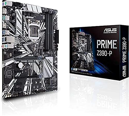 ASUS PRIME Z390-P Scheda madre Intel Z390, ATX, per criptovalute (Bitcoin) con decodifica maggiore di 4G, DDR4, 2xM.2, HDMI, Intel Optane, SATA 6Gb/s, USB 3.1 Gen 2
