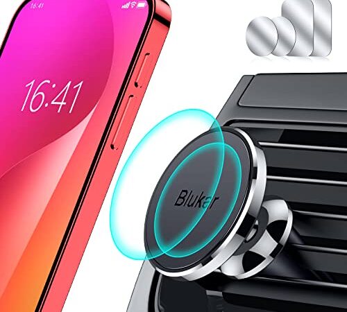 Blukar Porta Cellulare Auto Magnetico, Universale Supporto Smartphone per Auto Supporto Telefono Macchina Bocchetta Dell'Aria 360 ° di Rotazione per iPhone 12/11/X/8/7, Galaxy, HUAWEI, Xiaomi