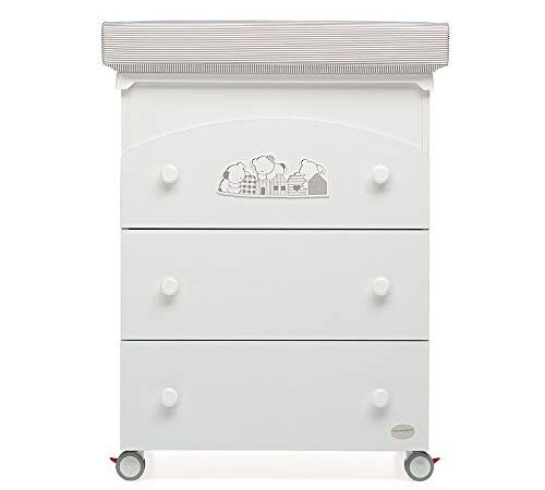 Foppapedretti Felicity Bagnetto Fasciatoio, 69x47x89 Cm, Bianco