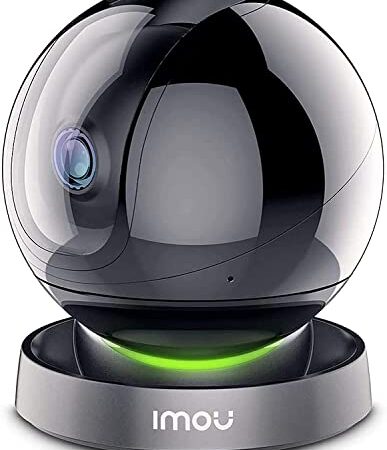 Imou 4MP Telecamera WiFi Interno, Videocamera Sorveglianza con Crociera Automatica, IA Rilevamento Umano con Sirena & Faretto, Audio Bidirezionale Tracciamento Intelligente, 2,4Ghz, Funziona con Alexa