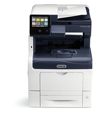 Xerox Veralink C405DN Multifuzione laser a colori a A4 35/35 pagine/min (copia, stampa, scansione, fax e DADF). Di rete e fronte retro, Bianco/Blu