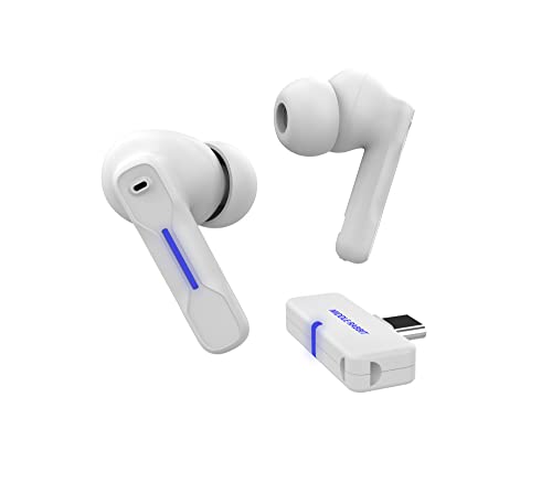 Middle Rabbit Auricolari da gioco wireless SW4 per PC, PS4, PS5, Mobile - Dongle 2.4G e Bluetooth - Latenza bassa di 40ms - Cuffie con microfono integrato - Auricolari PC con 4 microfoni - Cuffie PS5