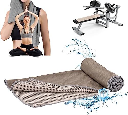 Generico Baltanics Asciugamano Palestra 30x90cm - Grigio Tortora - Asciugamano Microfibra Compatto - Asciugamani Microfibra Ultraleggero - Asciugamani Palestra ANTI-UV - Telo Microfibra