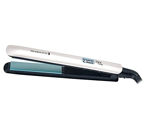 Remington Piastra per Capelli, infusa da Olio di Argan del marocco, 150-230°C, riscaldamento rapido 15 sec, blocco della temperatura, piastre oscillanti, cavo 1.8m, Shine Therapy, S8500