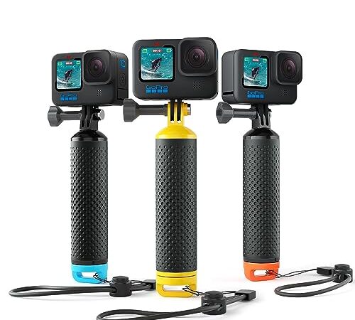 Sametop Impugnatura Galleggiante Impermeabile Compatibile con GoPro Hero 11, 10, 9, 8, 7, 6, 5, 4, Session, 3+, 3, 2, 1, Hero (2018), Fusion, DJI Osmo Action Camera