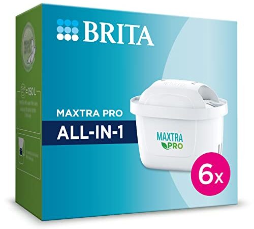 BRITA MAXTRA PRO All-in-1 Filtro per acqua del rubinetto - Ricarica originale che riduce impurità, cloro, pesticidi e calcare
