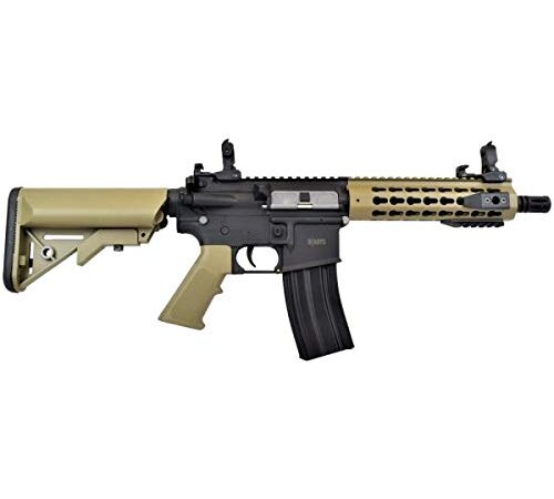 D BOYS Softair 0.9 Joule Fucile Elettrico M4 KMR 8 Nero/Tan (1281BT)