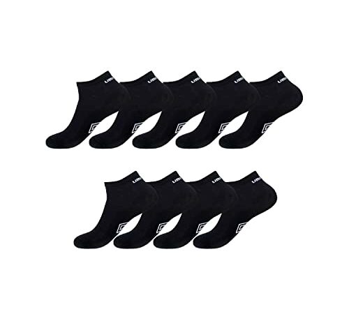 UMBRO Calzini Uomo non scivoloso, set di 3 Calze Sportive Uomo, comodi e confortevole, Nero, Taglie 43/46
