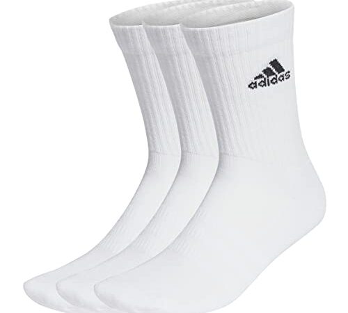 adidas Cushioned Crew Socks 3 Pairs Calzini Bianco Nero 43