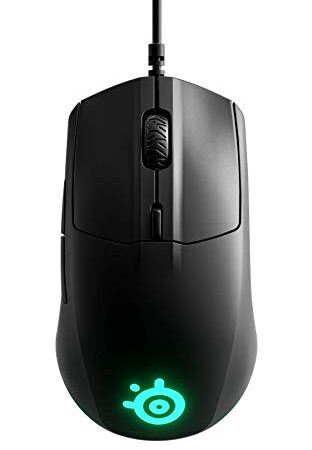 SteelSeries Rival 3 - Mouse da gioco, sensore ottico TrueMove Core da 8500 CPI, 6 pulsanti programmabili, pulsanti a grilletto diviso