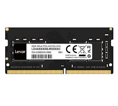 Lexar SODIMM RAM DDR4 16GB, 3200 MHz Memoria DRAM 260-Pin per Laptop, SO-DIMM ad alte Prestazioni, per PC (LD4AS016G-B3200ASST)