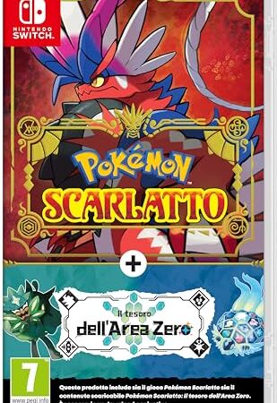 Pokémon Scarlatto + Espansione "Il Tesoro dell’Area Zero" - Videogioco Nintendo - Ed. Italiana - Versione su Scheda