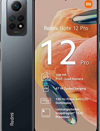 Xiaomi Redmi Note 12 Pro (Graphite Pilka) Dual SIM 6.67â€œ Amoled 1080x2400/2.2GHz&1.8GHz/256GB/8GB RAM/Android11/4G