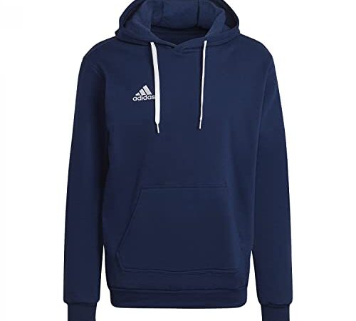 adidas ENTRADA 22 Sweat, Felpa con Cappuccio Uomo, Team Navy Blue, L