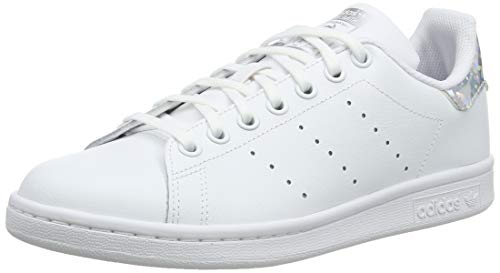 adidas Stan Smith A, Scarpe da Ginnastica Unisex-Adulto, Ftwr White/Ftwr White/Core Black 483, 38 2/3 EU