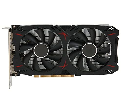 Annadue Scheda Grafica GTX 1060 da 6 GB, GDDR5 192 Bit PCI Express 3.0 X 16 Scheda Grafica Video per Giochi PC Supporto GPU 4K per PC da Gioco, Sistema di Raffreddamento a Doppia