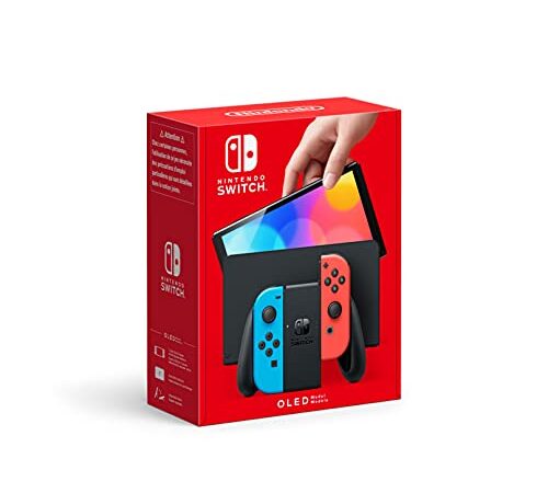 Console Nintendo Switch – modello OLED, con Joy-Con Rosso Neon e Blu Neon