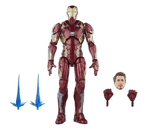 Hasbro Marvel Legends Series, Iron Man Mark 46, Action Figure Marvel Legends ispirate al Film Captain America: Civil War, da 15 cm