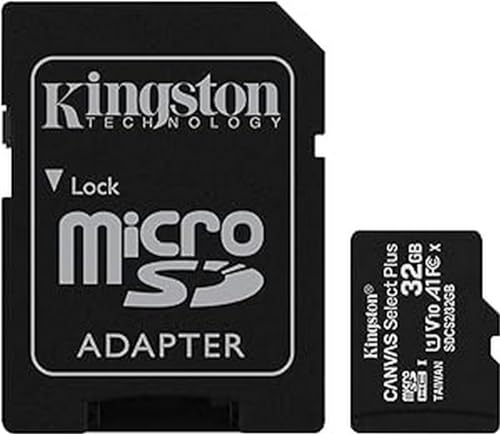 Kingston Canvas Select Plus SDCS2/32GB Scheda microSD Classe 10 con Adattatore SD Incluso, 32 GB
