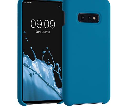 kwmobile Custodia Compatibile con Samsung Galaxy S10e Cover - Back Case per Smartphone in Silicone TPU - Protezione Gommata - blu indaco