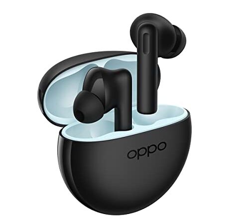 OPPO Enco Buds2 Auricolari True Wireless, Bluetooth 5.2, in-ear, Cancellazione rumore in chiamata, Comandi Touch, Audio Binaurale, Compatibili Android/iOS, Nero [Versione Italiana]