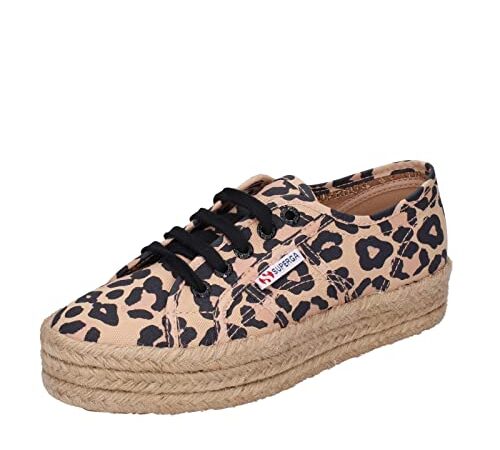 SUPERGA 2730 Print Rope Espadrillas Donna Tessuto Beige 40 EU