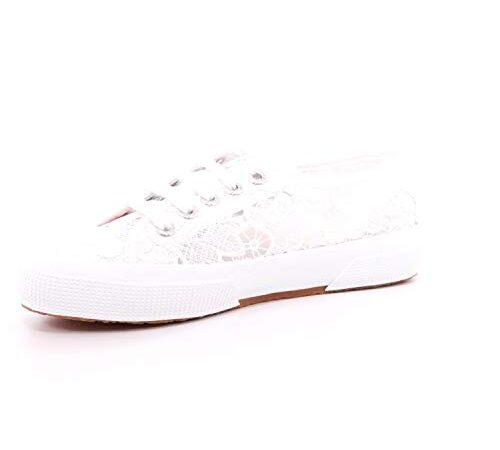 SUPERGA 2750 MACRAMEW, Sneaker, Donna, Bianco (White 900), 37 1/2 EU