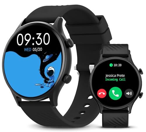 Ulfsaar Smartwatch Uomo, Orologio Smartwatch Donna Chiamate e Risposta, Fitness Tracker con Cardiofrequenzimetro/Sonno/Contapassi, Smart Watch 123 modalità Sportive Impermeabile IP68 per Android iOS