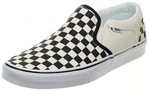 Vans Asher, Sneaker, Unisex - Bambini e ragazzi, (Checkers) Black/Natural, 39 EU